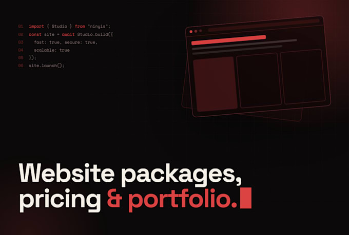 develop a modern website built around your business needs